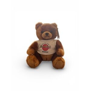 Hard Rock Cafe Memphis Herrington Teddy Bear Plush Save Planet Signature 2005